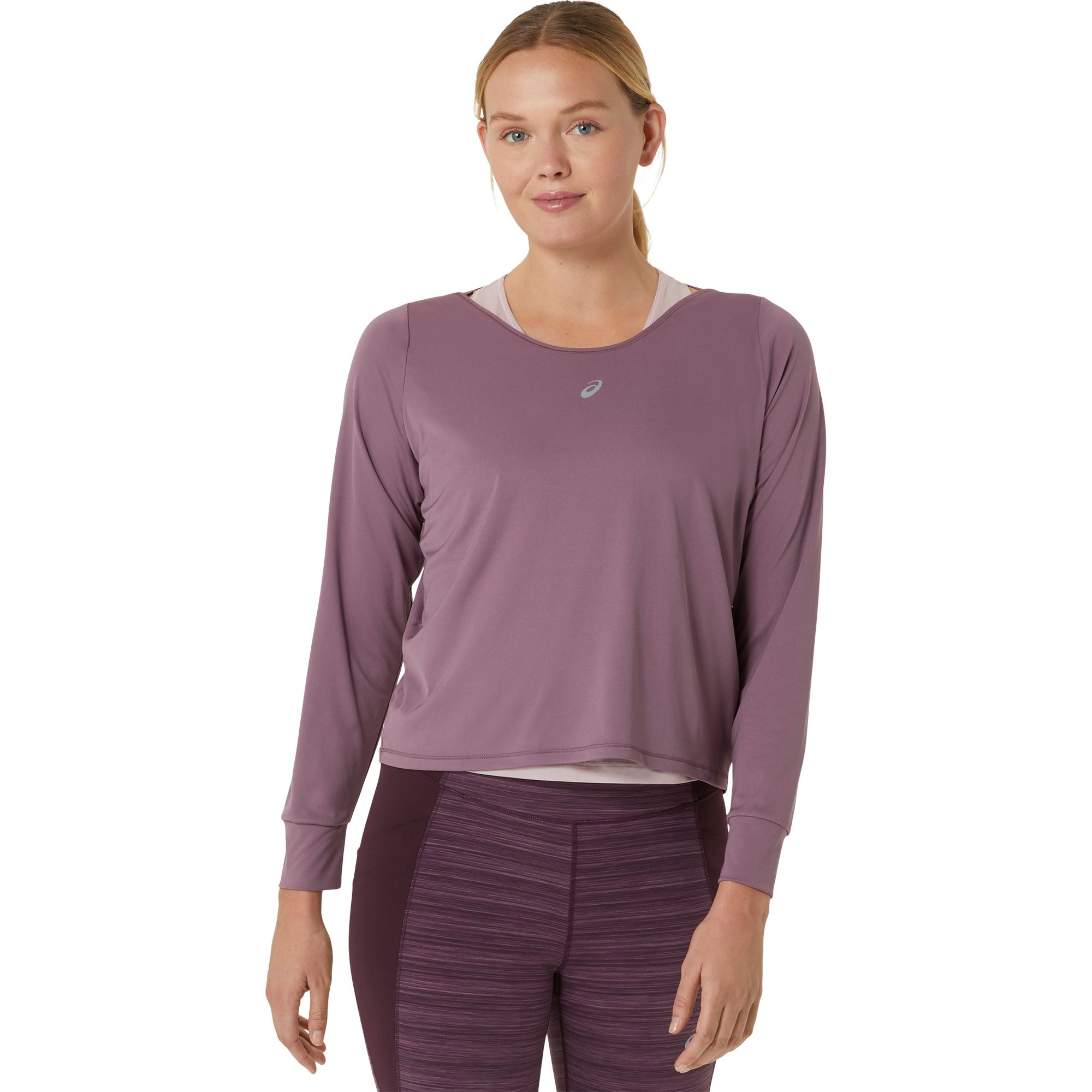 ASICS Nagino Run Longsleeve Top Damen dusty mauve