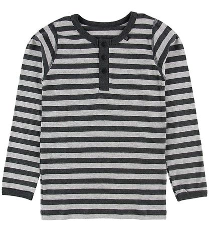 Say-So Bluse m. Knapper - Gr?stribet