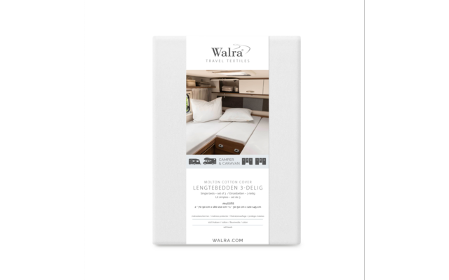 Walra Matratzenauflage Molton Cotton Cover Multifit weiß