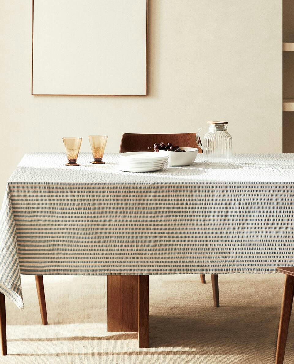 TOALHA DE MESA LISTRADA