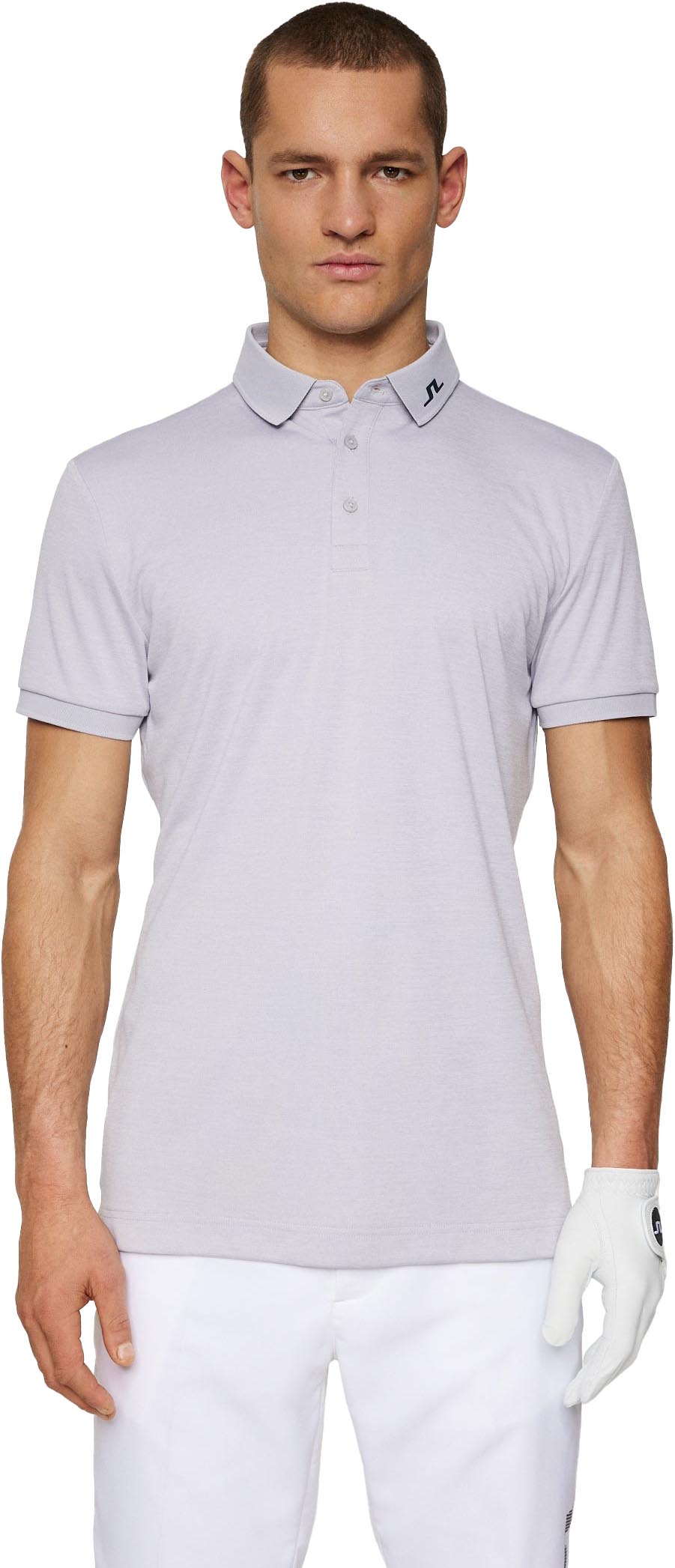 KV Polo Herre Light Grey Melange