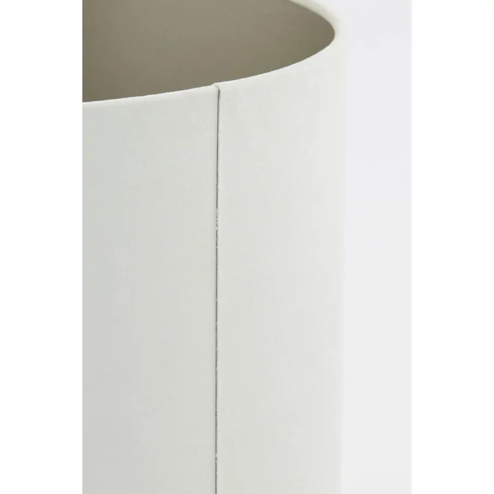 Cilinder Lampenkap Velours - Wit - Ø40x30cm
