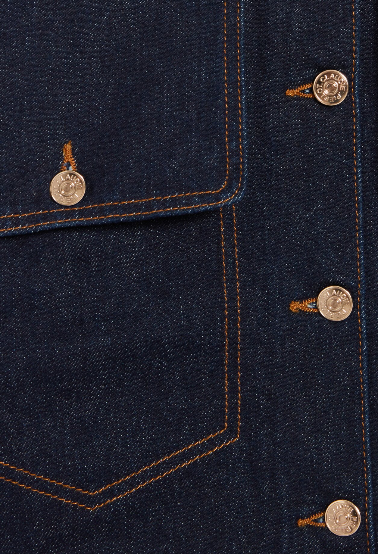 Veste jean bleu brut