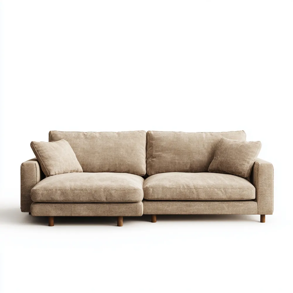 2-Sitzer-Sofa Stoff 200x90x85 cm – Beige – Modernes Design