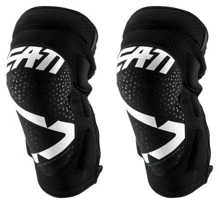 Genouillères Courtes Leatt 3DF 5.0 Zip Blanc Noir