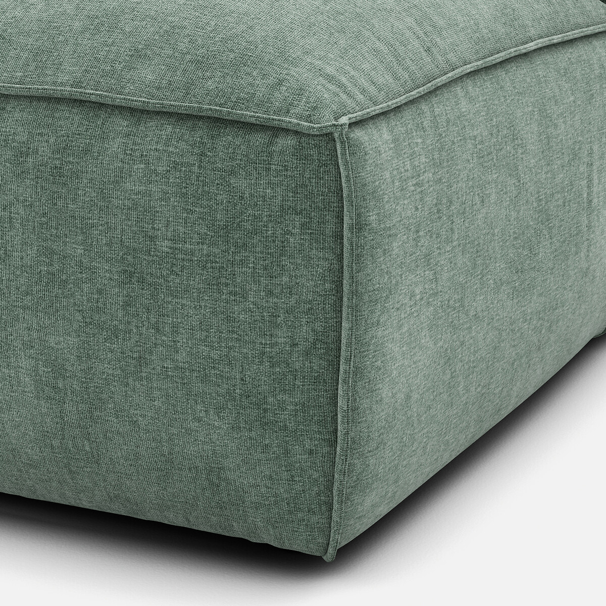 LA REDOUTE INTERIEURS<br>Sofá lounge esquerda, veludo texturizado, Seven