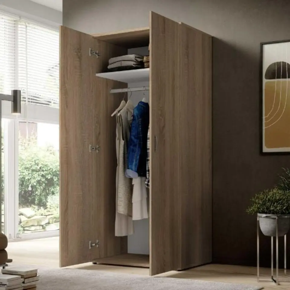 Emob Kledingkast Base - 81 x 51 x 176 cm - Oak-design