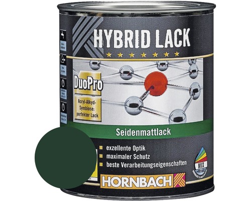 HORNBACH kleurrijke lak hybride lak meubellak zijdemat RAL 6005 mosgroen 750 ml