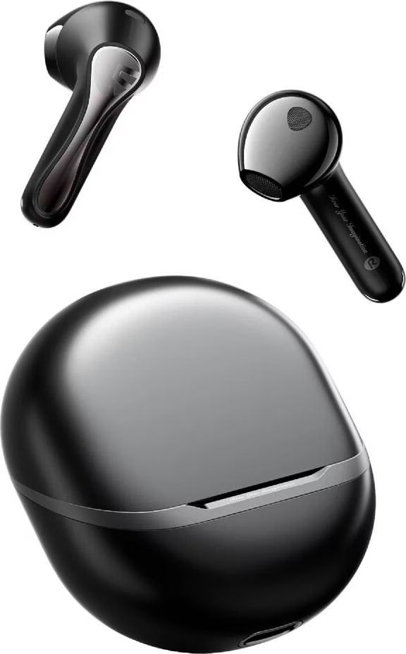 Air 5 Semi-In-Ear Wireless Bluetooth 5.4 Kopfhörer Headset 30 Stunden Spielzeit mit Ladecase / Noise Cancelling (B0DC5ZR9N7) - Schwarz
