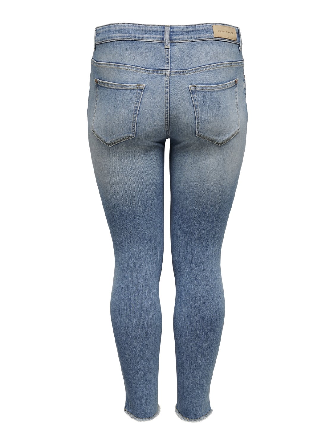 CARWILLY Mittlere Taille Skinny Fit Jeans Light Blue Denim