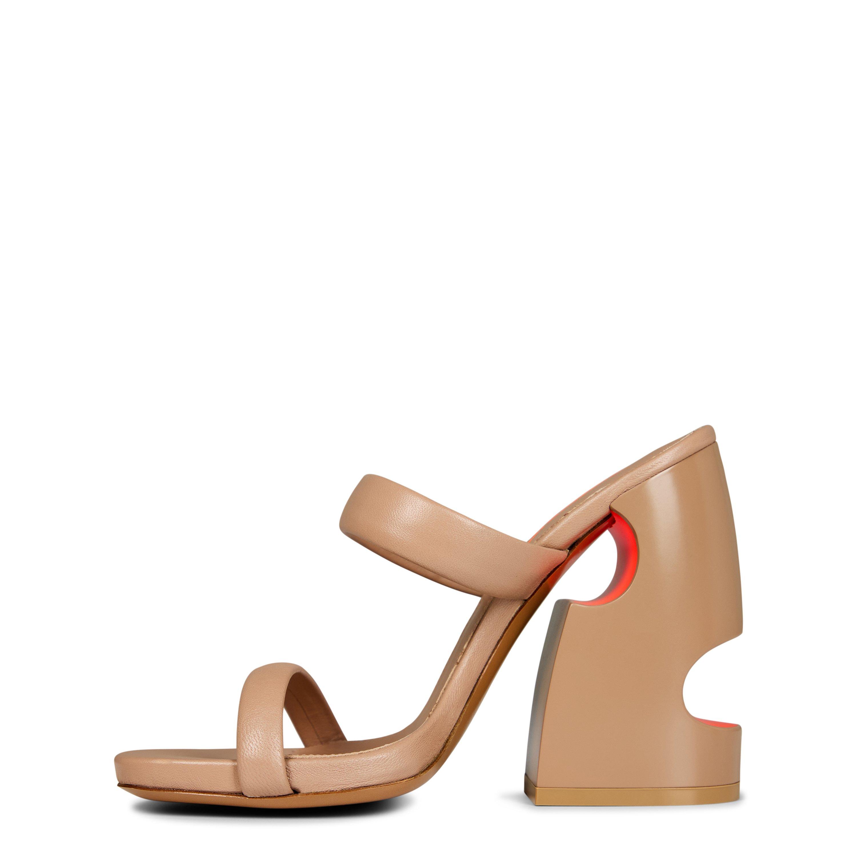 Off White Pop Meteor Block Heel Mules