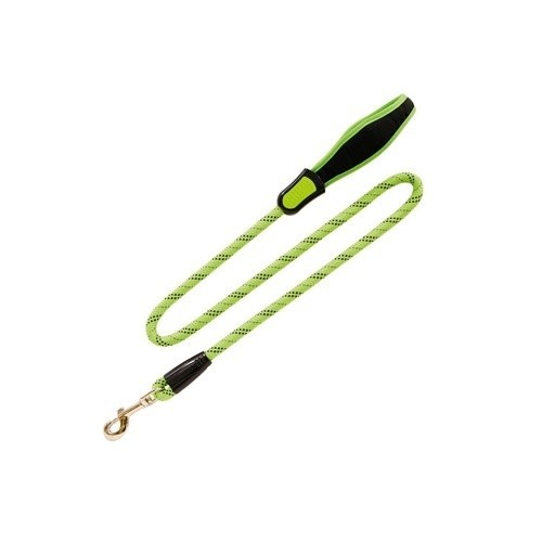Guia redonda de nylon verde Arppe Comfort para cães