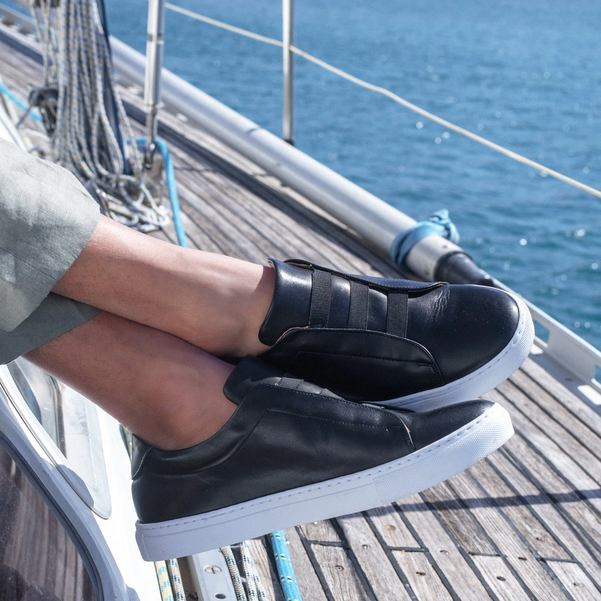 Cost-Sneakers Cuir Noir
