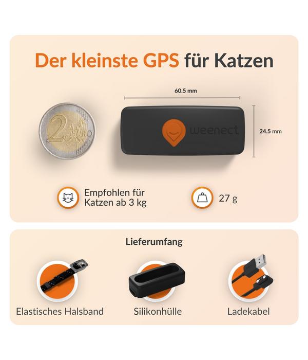 Weenect XS GPS-Tracker für Katzen, ca.