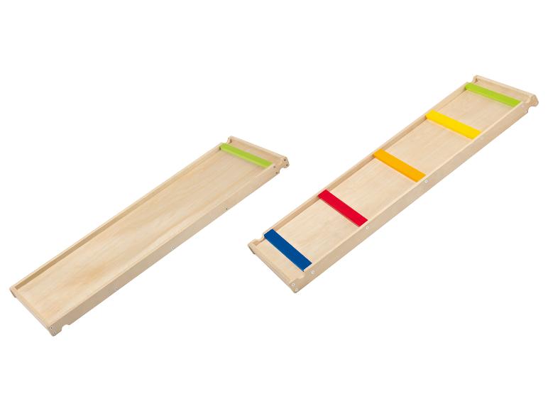 Houten 2-in-1 glijbaan