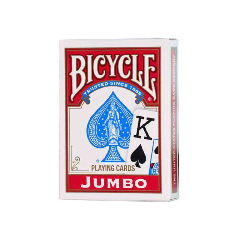 Cartes Bicycle "Rider Back" Jumbo Index - Dos Rouge