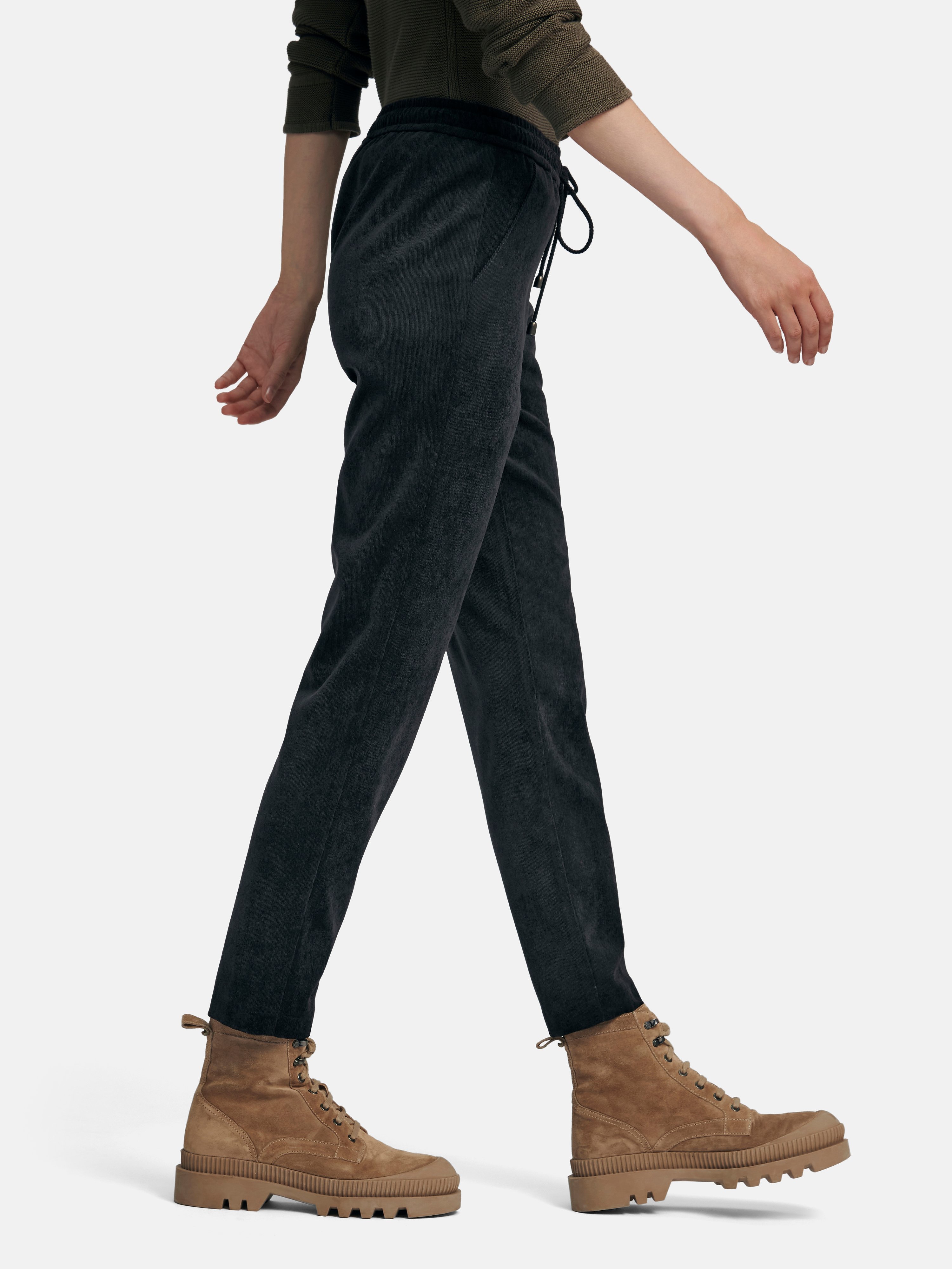 Feincord-Schlupf-Hose