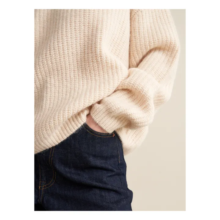 Bellerose Pull Garano Laine Mérinos Extra Fine et Alpaga - Collection Femme | Naturel