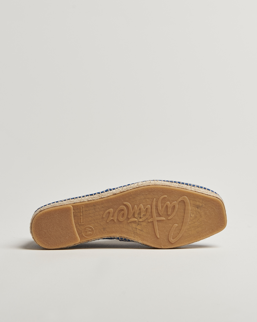 Castañer Pablo Washed Canvas Espadrilles Ocean