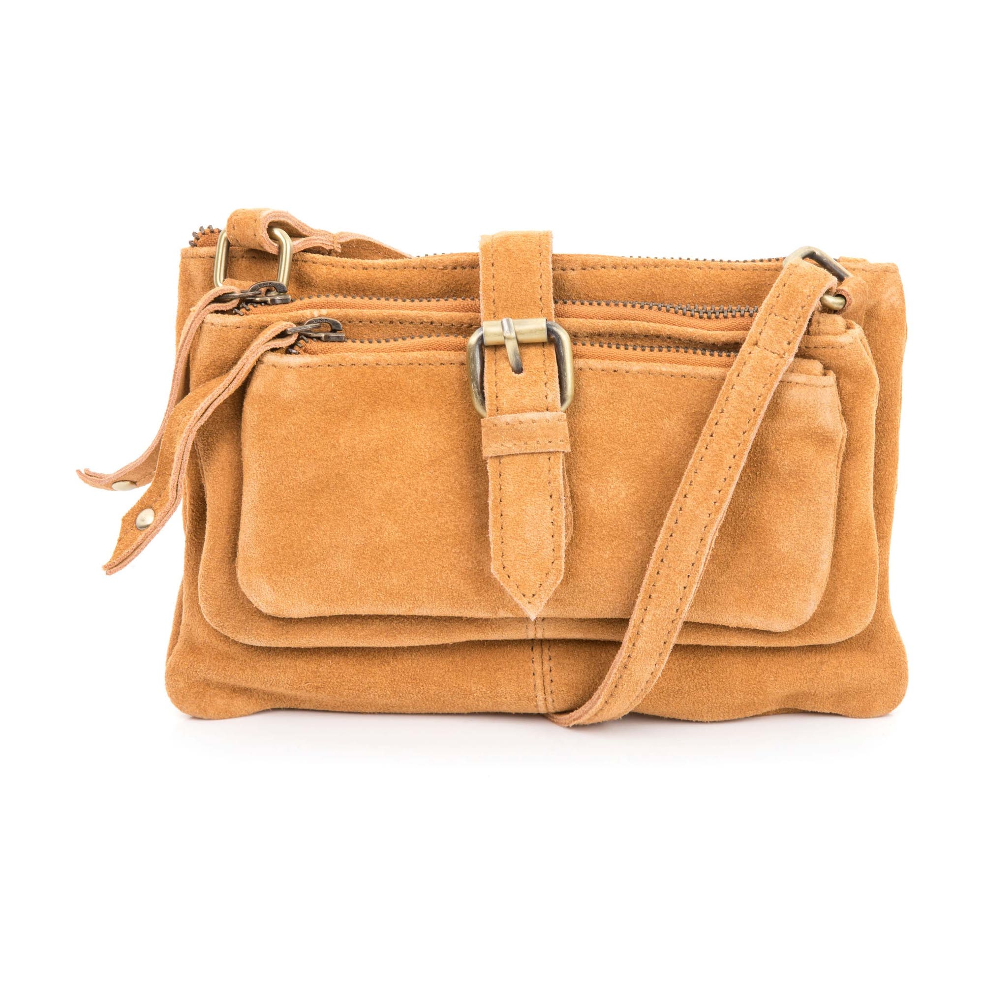 Sac bandoulière en cuir jaune