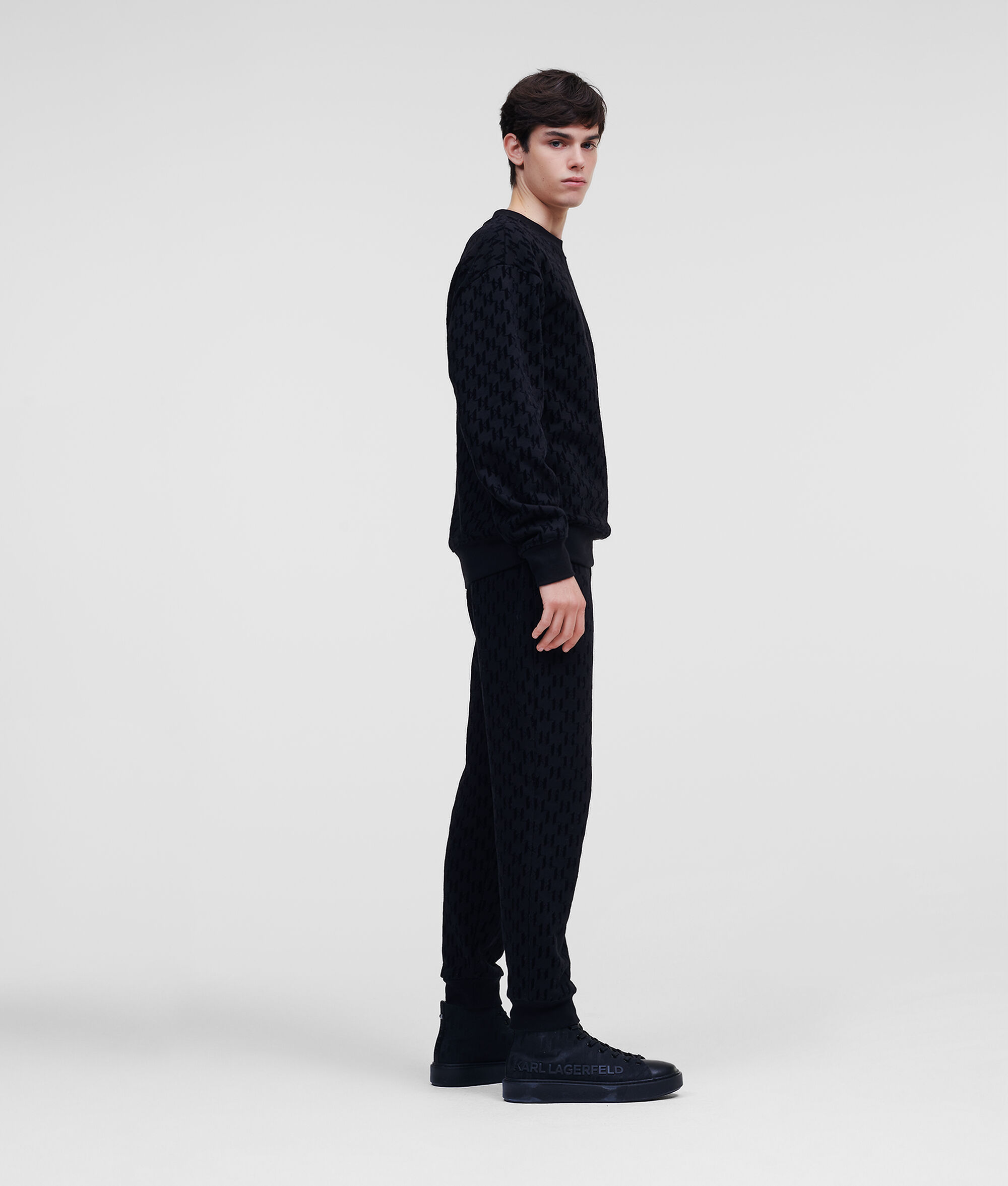 PANTALON DE SURVÊTEMENT À MONOGRAMME KARL IMPRIMÉ FLOQUÉ