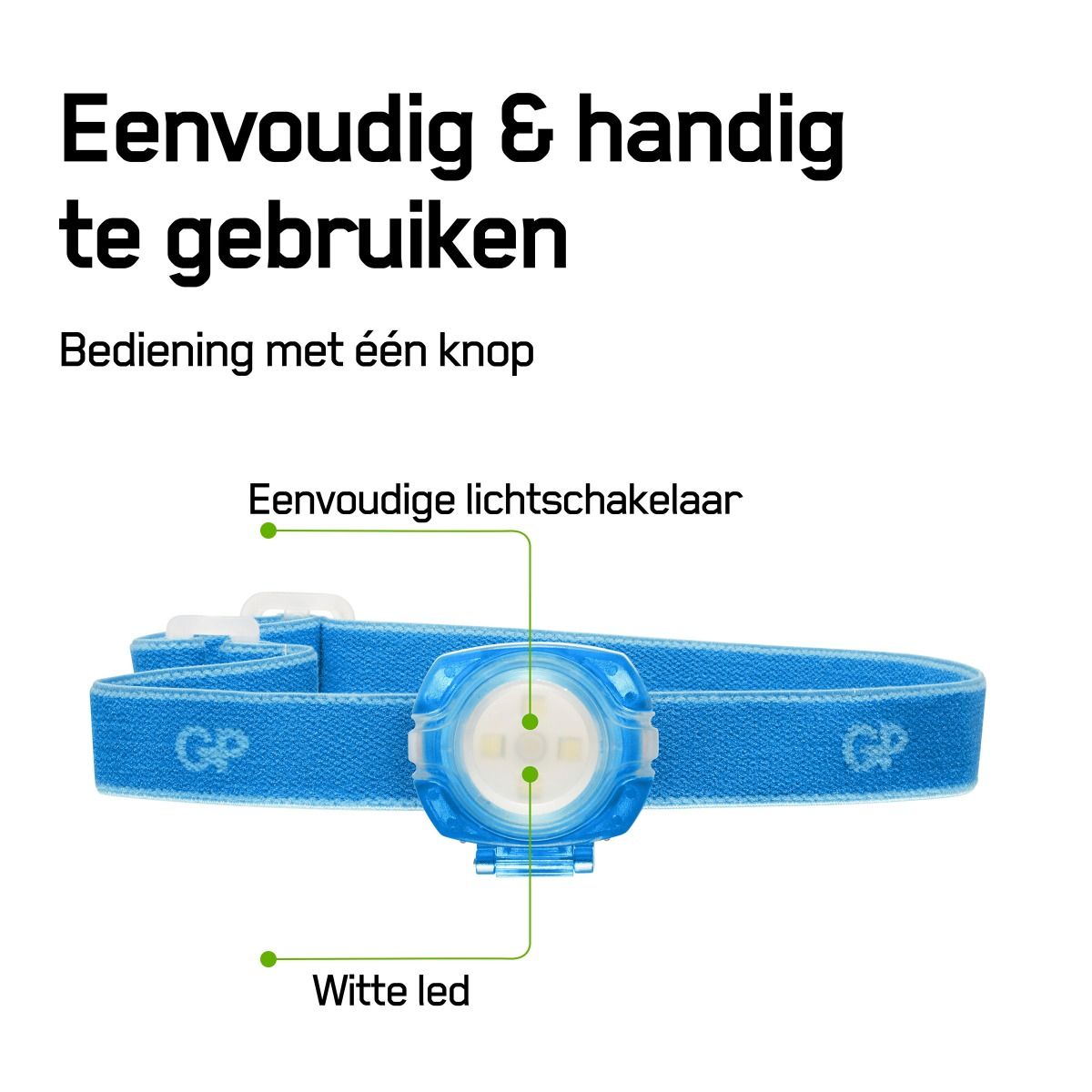 GP CH31 40 lumen hoofdlamp - Blue