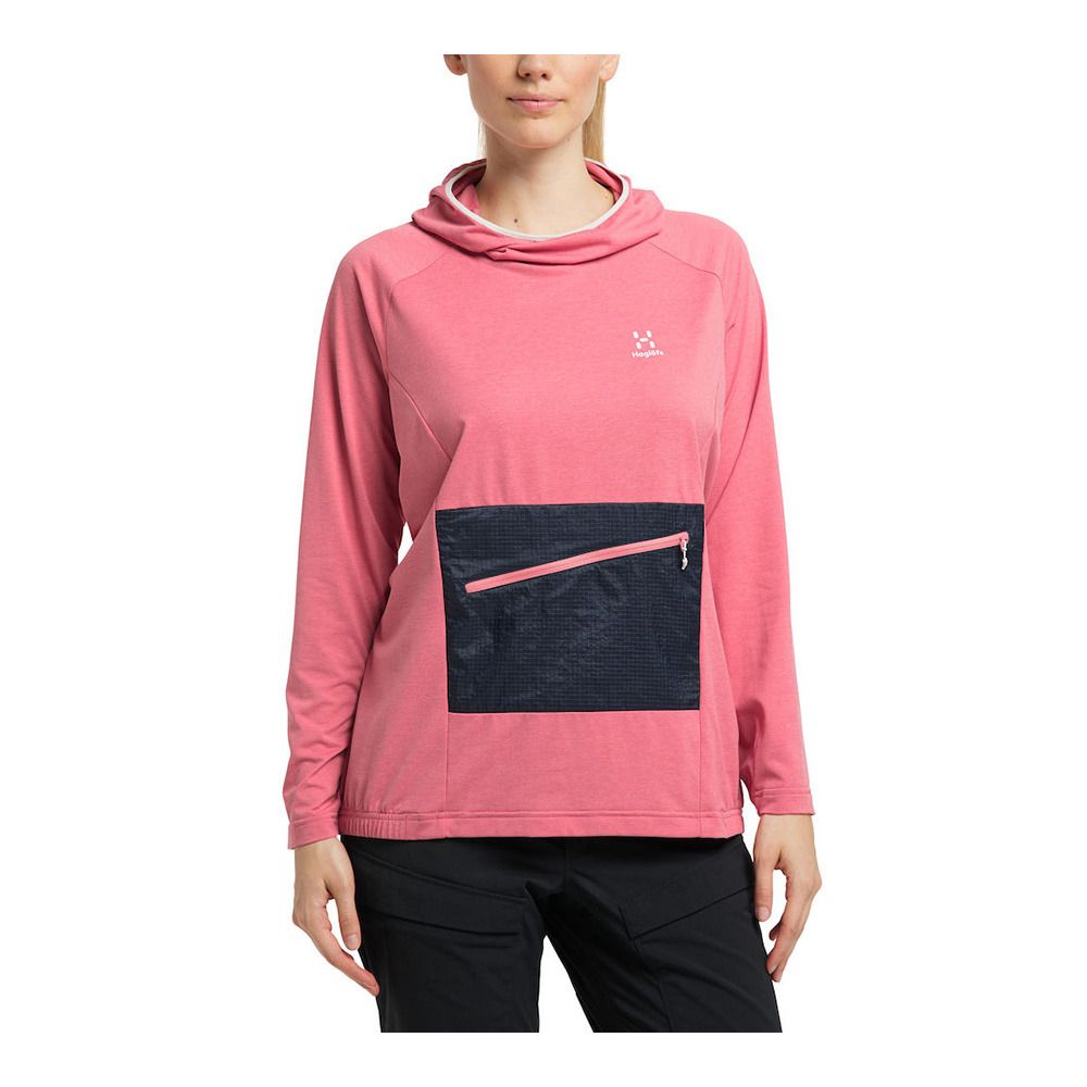 Haglöfs MIRRE MID - Polaire Femme tulip pink/tarn blue