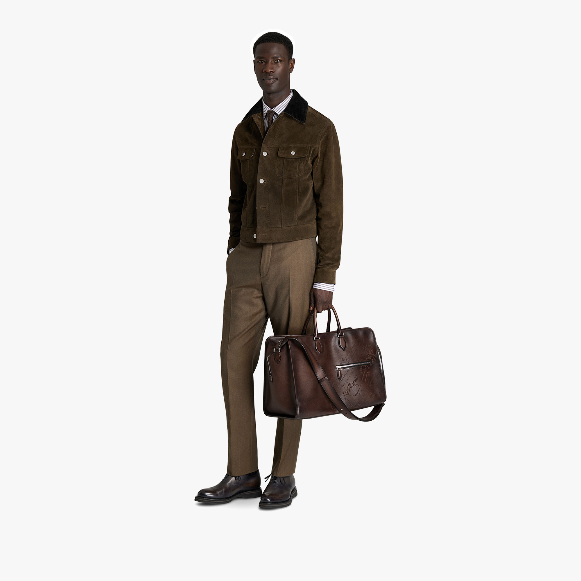 Sac De Voyage Overnight En Cuir Scritto