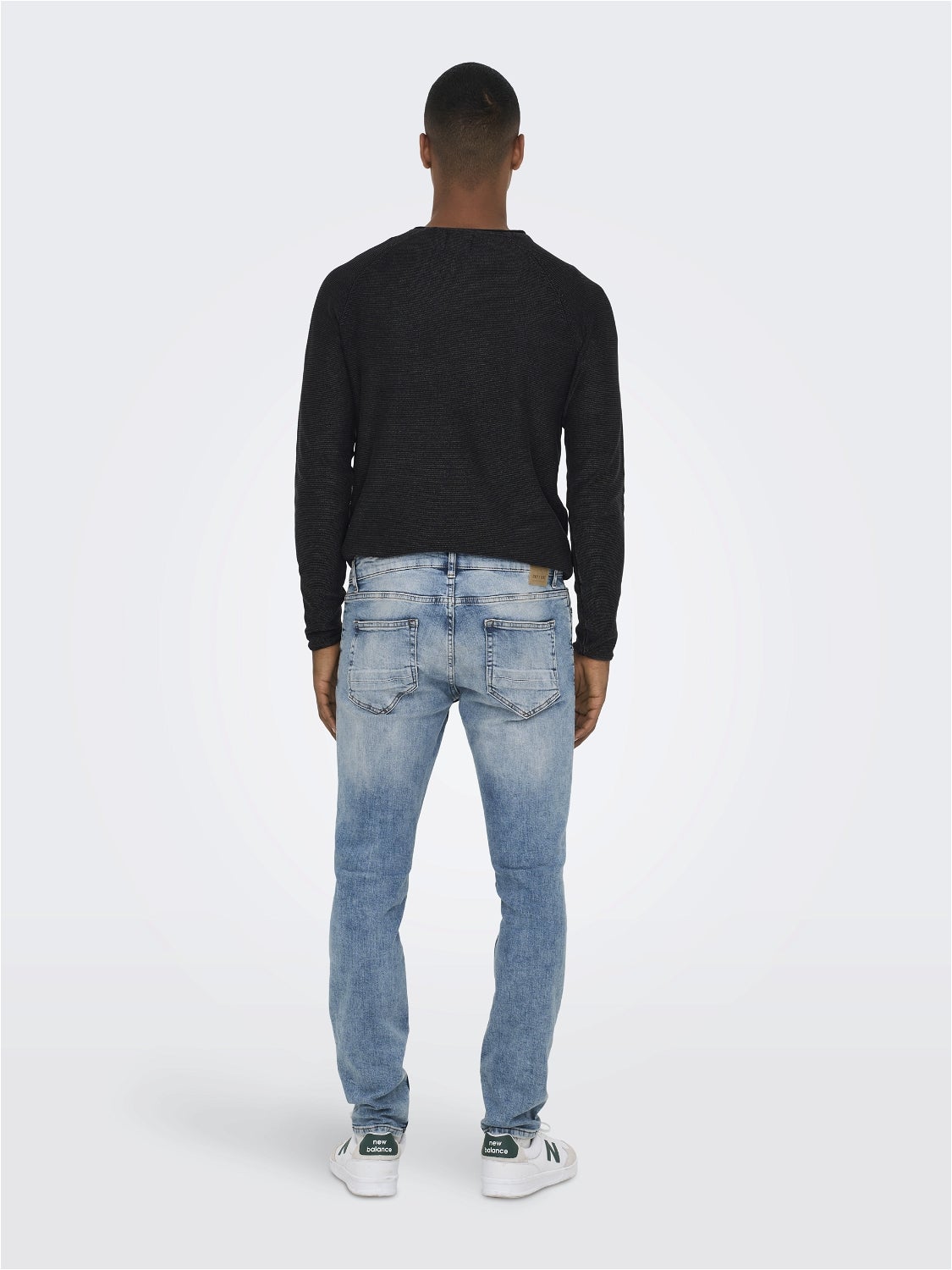 ONSLOOM Niedrige Taille Slim Fit Jeans Blue Denim