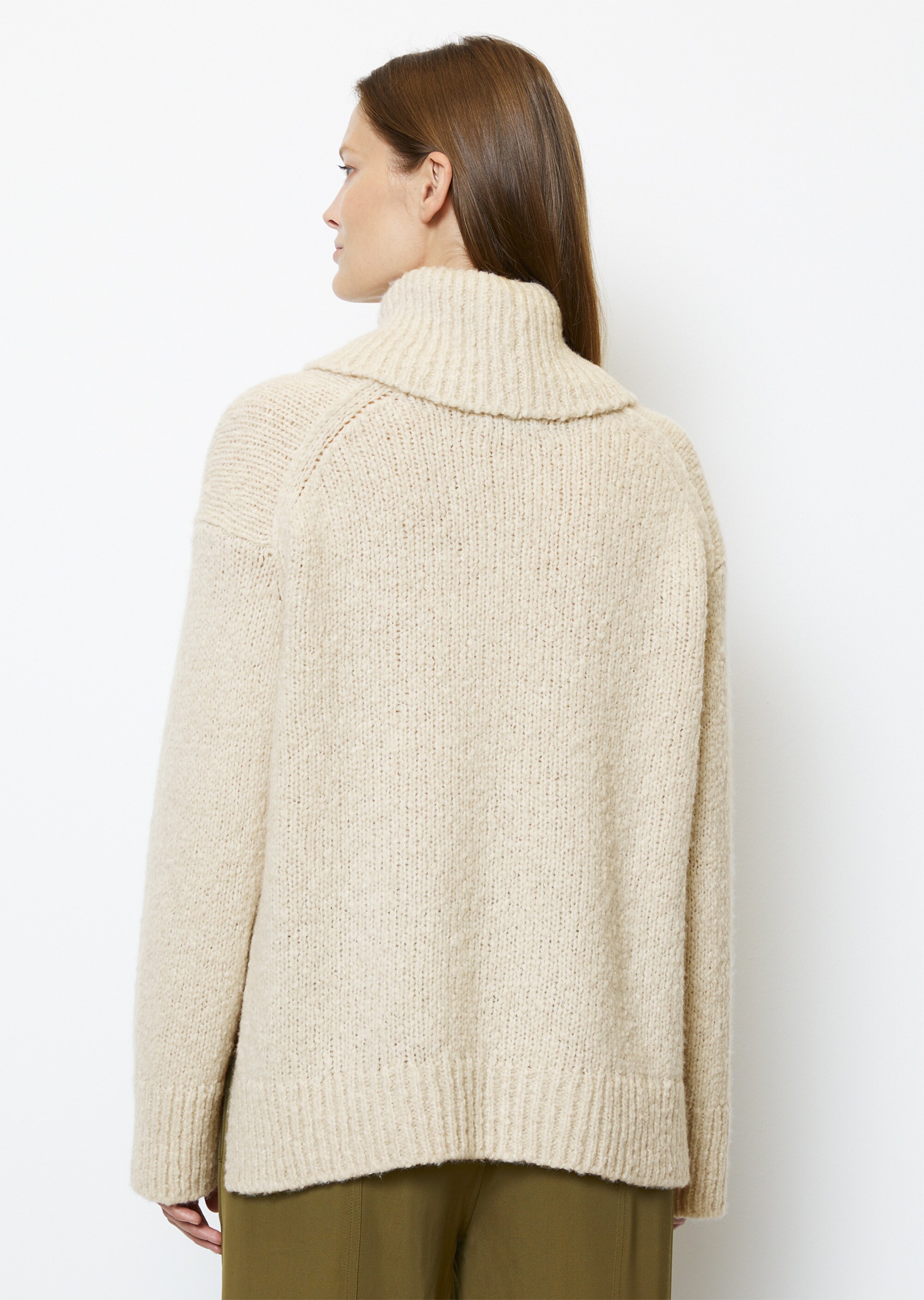 Strickpullover looseaus Schurwolle-Mix