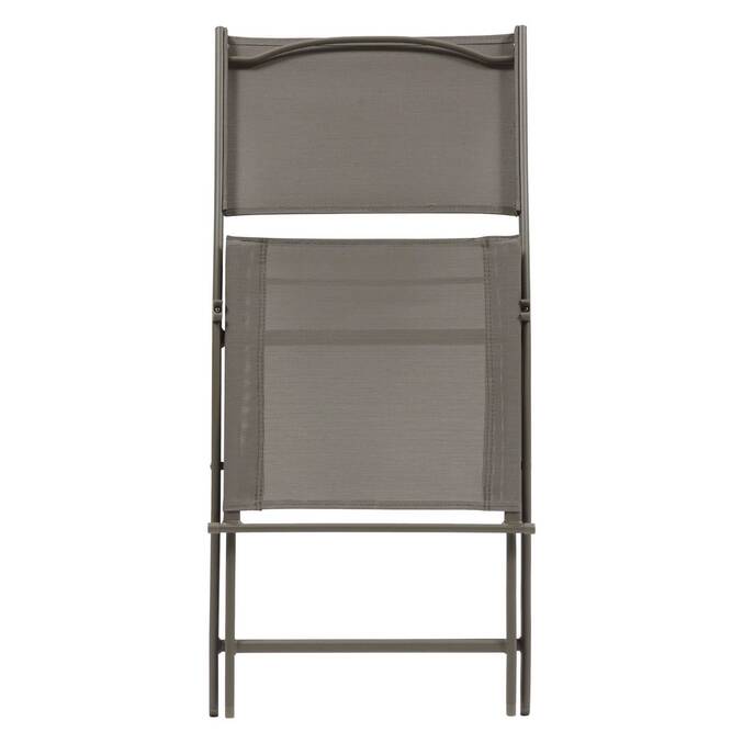 Lot de 4 chaises de jardin pliante MODULA Noisette / Café