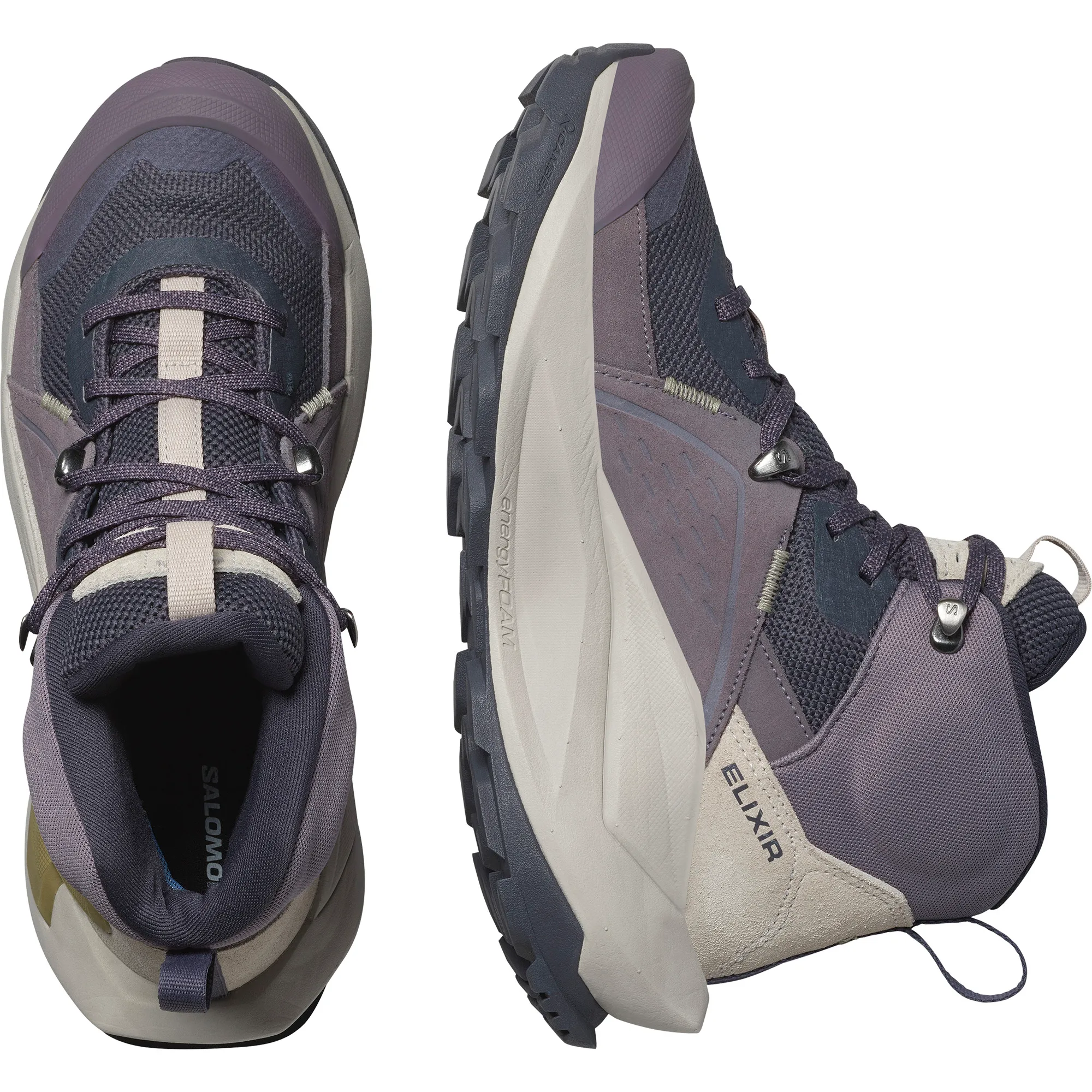 Salomon Women's Elixir Mid GORE-TEX Nine Iron/Shark/Silver Cloud