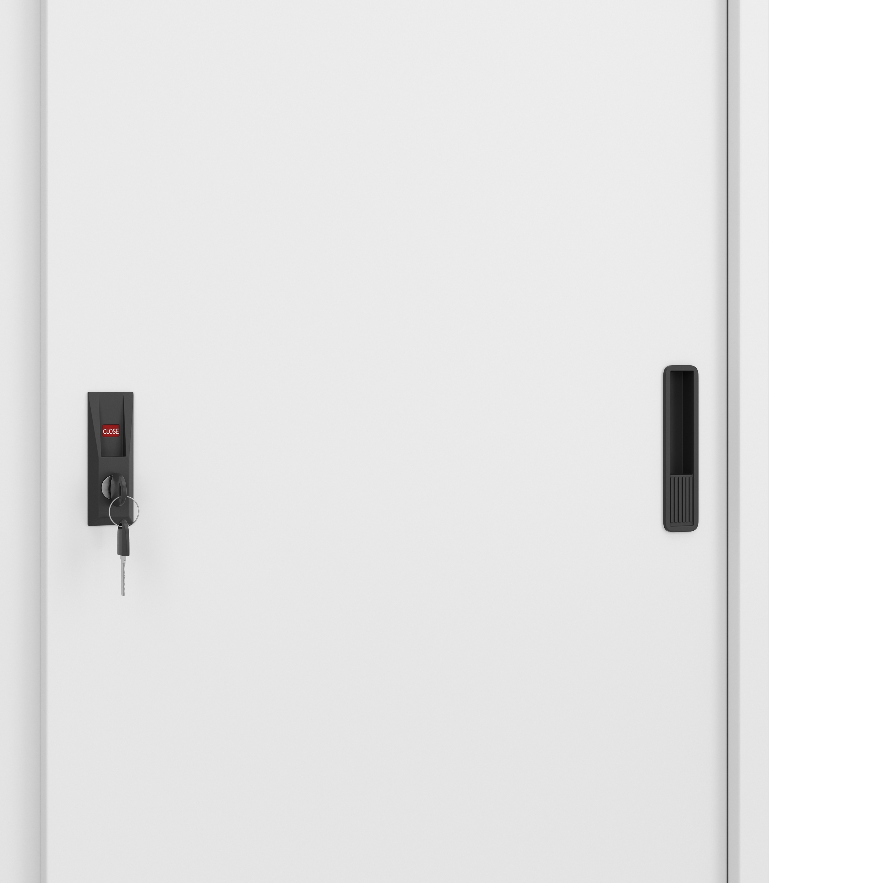 Aktenschrank mit 2 Schiebetüren 90 x 90 cm weiss