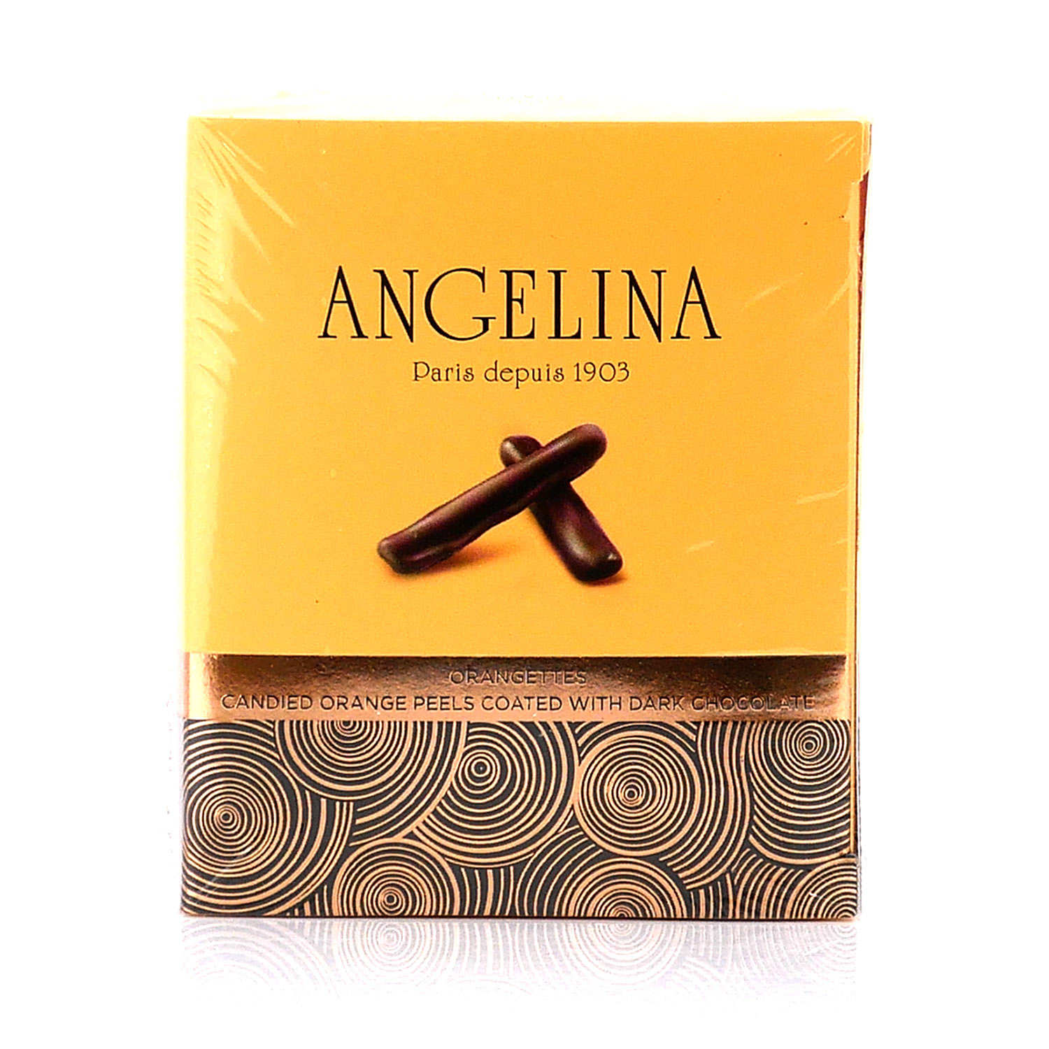 Orangettes Angelina Paris - Ecorces d'orange confites au chocolat noir