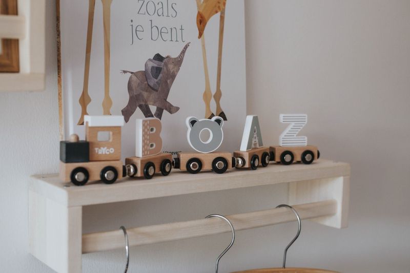 Tryco - Houten Gekleurde Lettertrein - Letter X