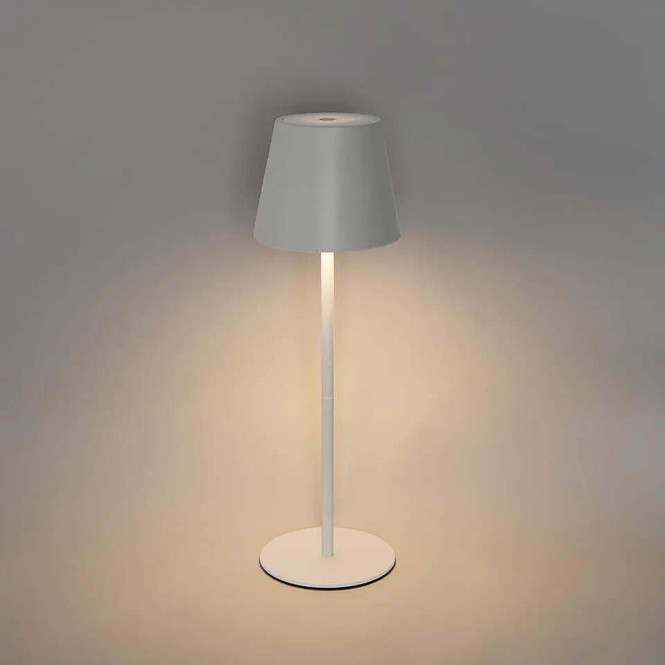 Qazqa tafellampen murdock wit geïntegreerde led