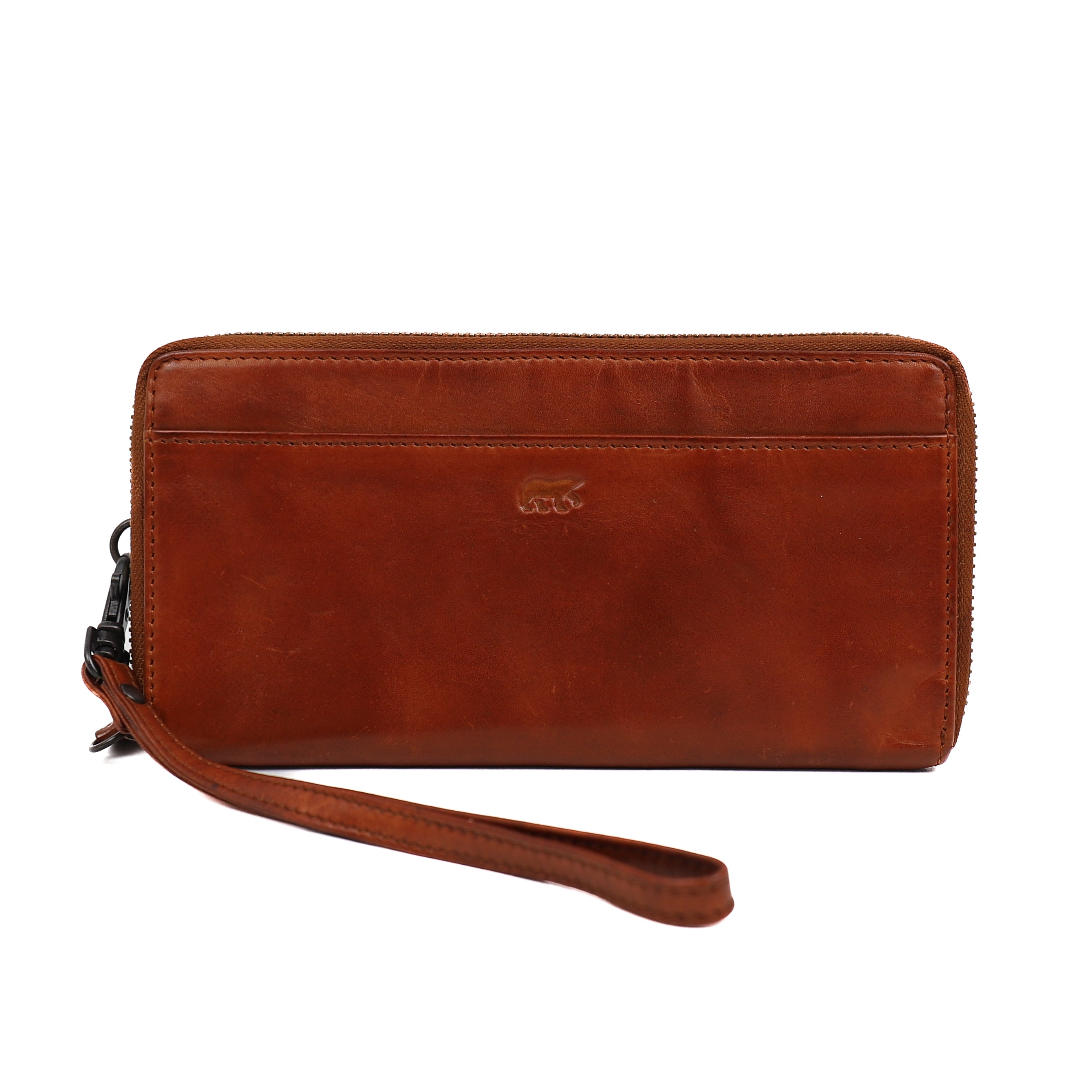 Ruime ritsportemonnee 'Sofie' cognac Cognac