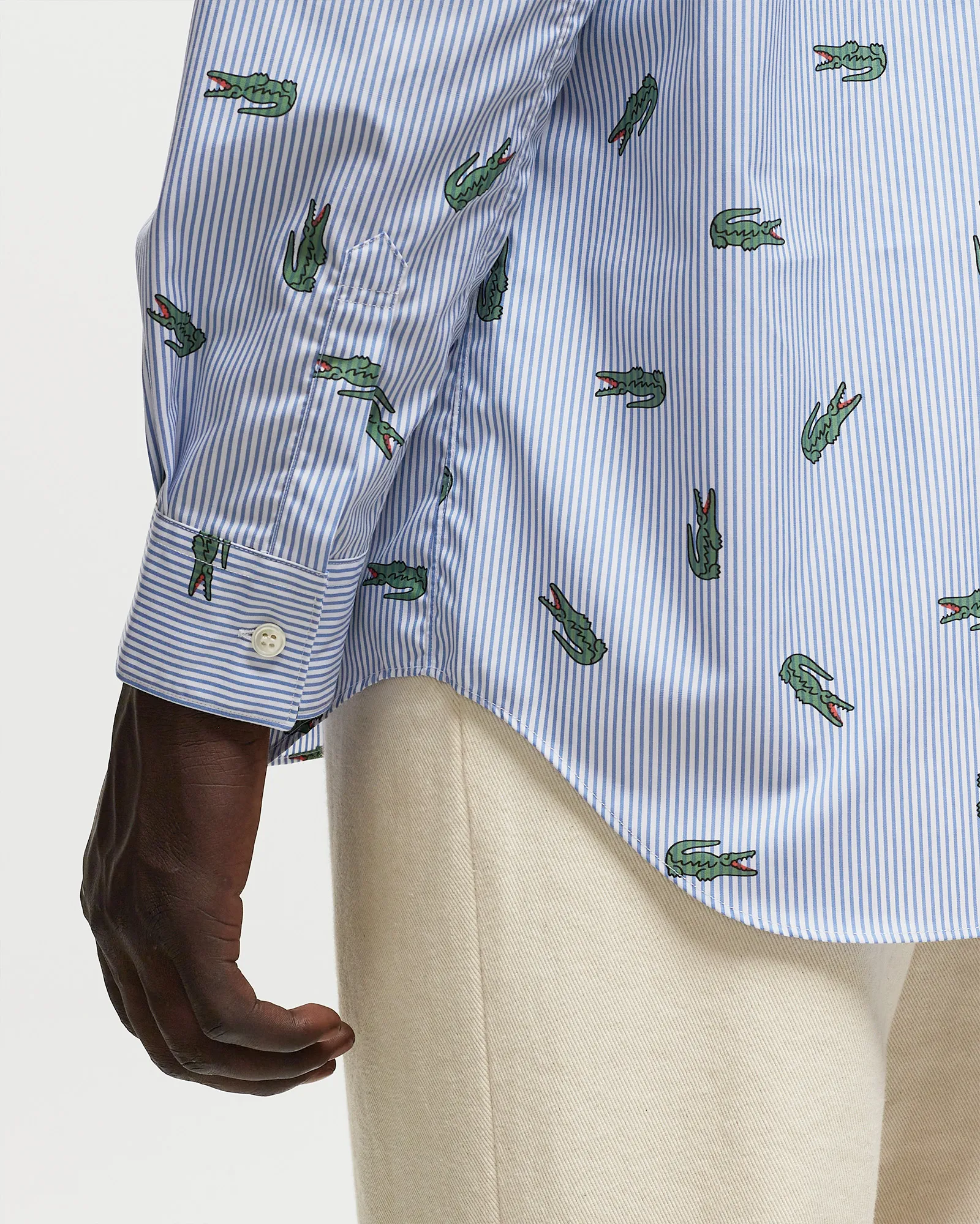 Comme des Garçons Shirt X LACOSTE WOVEN SHIRT