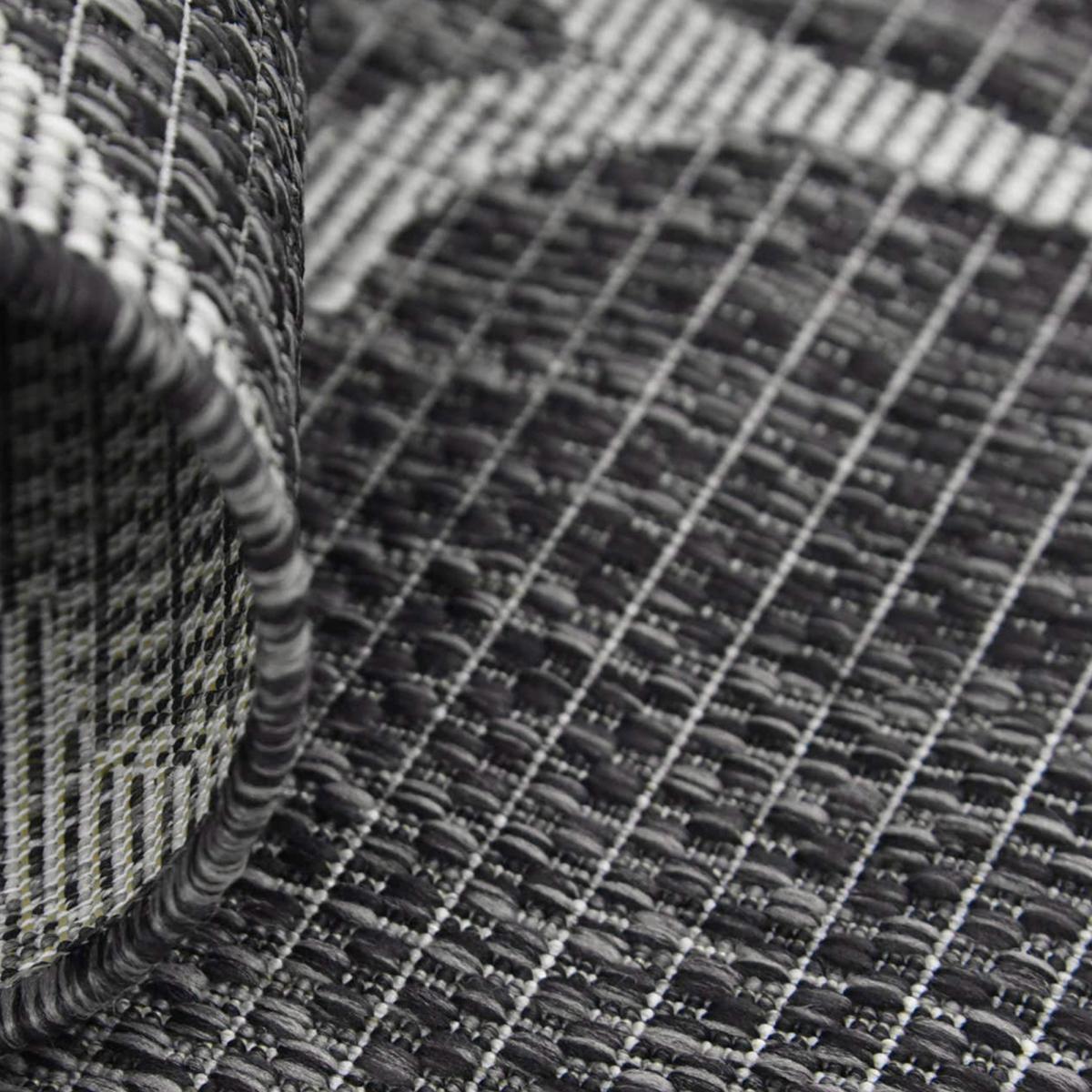 Tapis extérieur gris 70x140 cm
