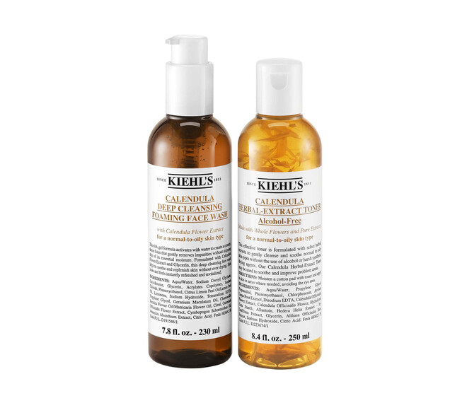 KIEHL'S Calendula Cleanser & Toner Pflegeset