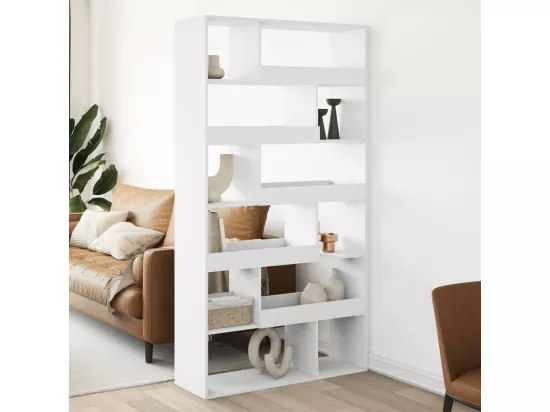 Cloison de séparation blanc 100x33x187,5 cm bois d'ingénierie