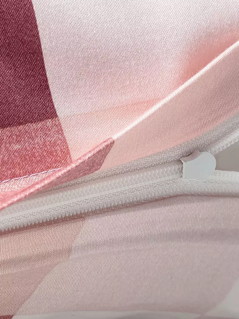 JOOP Satin Bettwäsche MESH 70x90cm/140x200cm Blush koralle