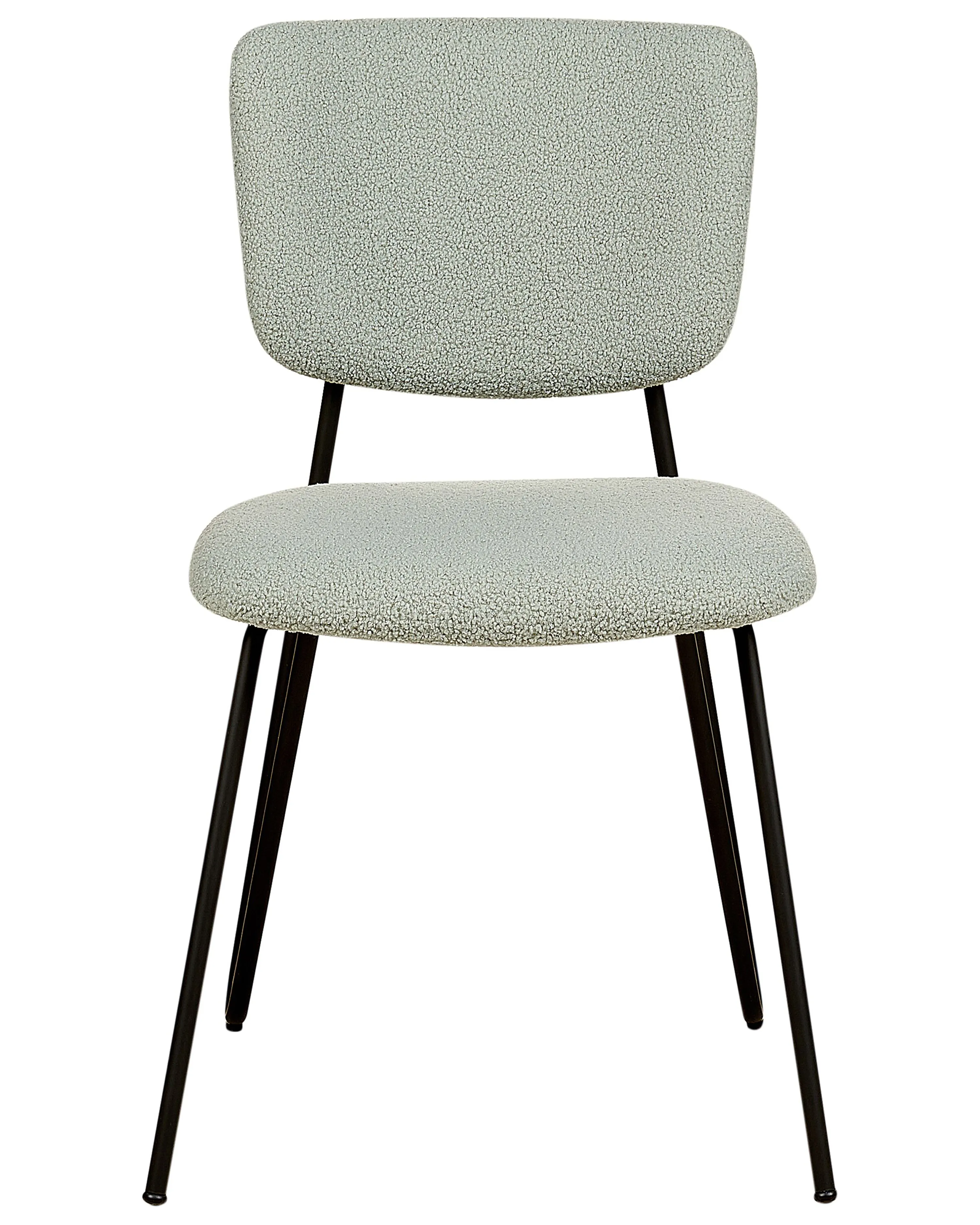 Set van 2 eetkamerstoelen NELKO Bouclé Lichtgroen
