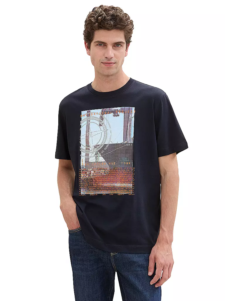 TOM TAILOR Poloshirt dunkelblau