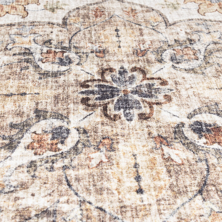 Rond vintage buitenkleed - Santo Mandala Groen