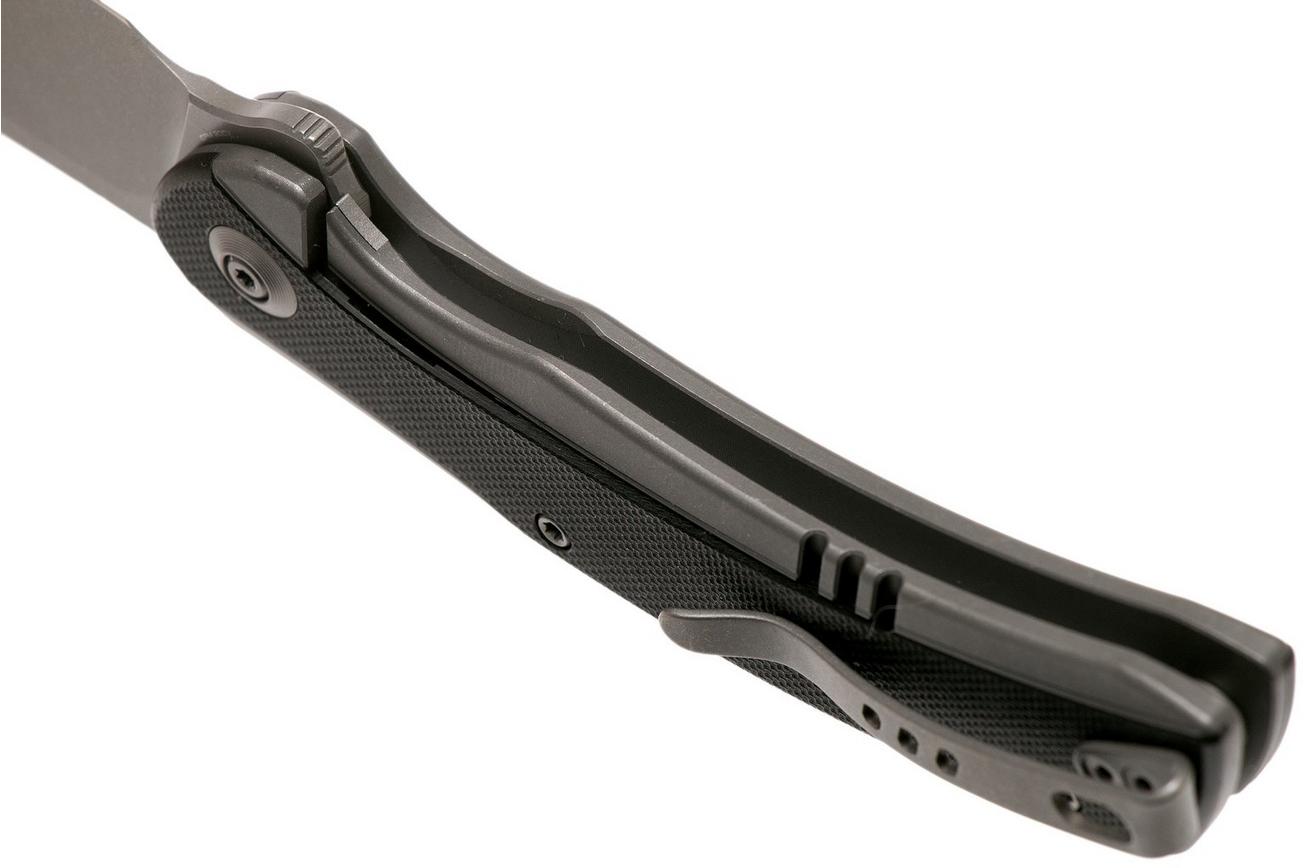 WE Knife Snick WE19022F-1 Stonewashed, Black G10 zakmes
