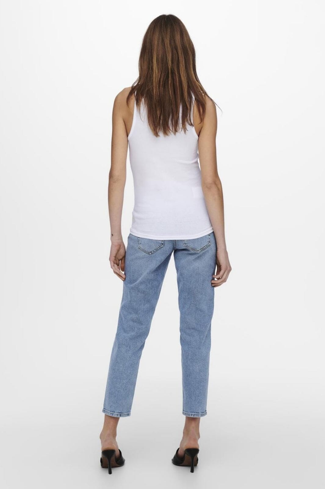 Only Onlkenya Rib Tank Top 3662138 white