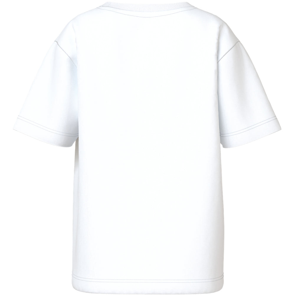 Køb Name It Bright White Lion Nmmvoto Ss Nreg Top