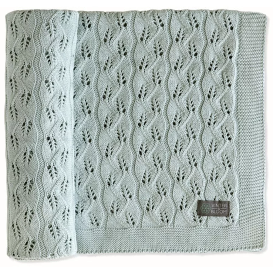 VINTER&BLOOM Strickdecke Öko Moment Sage Green