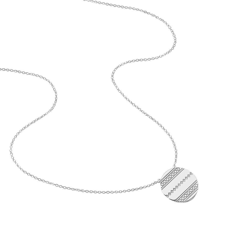 Collier Inca Argent Blanc